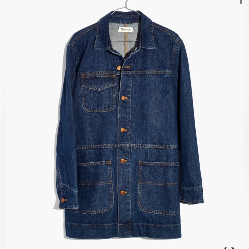 NWT - Madewell Oversized Denim Chore Jacket - XS